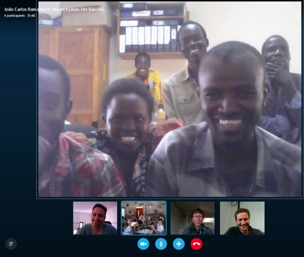 Teaching Refugees via Skype